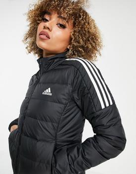 Adidas | adidas outdoor Essential down puffer jacket in black商品图片,8.5折×额外9.5折, 额外九五折