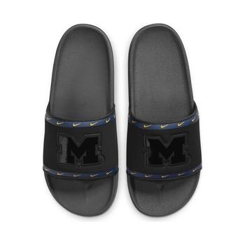 推荐Men's Michigan Wolverines Team Black Off-Court Slide Sandals商品