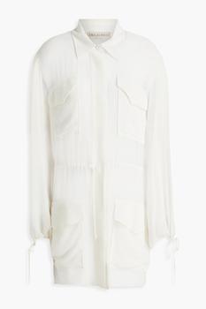 EMILIO PUCCI | Gathered silk-chiffon shirt商品图片,3折