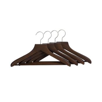 商品Hardwood Suit Hanger with Bar, Set of 4图片