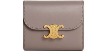 Celine | Triomphe Small Flap Wallet In Shiny Calfskin商品图片,