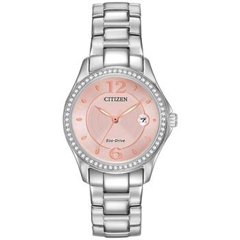 Citizen | Women's Eco-Drive Stainless Steel Bracelet Watch 29mm FE1140-86X商品图片,6.4折