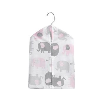 商品Bedtime Originals | Eloise Pink/Gray/White Elephant Diaper Stacker,商家Macy's,价格¥107图片