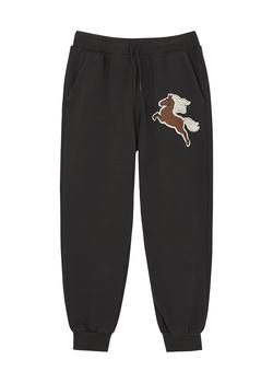 推荐KIDS Charcoal horse-print cotton sweatpants商品
