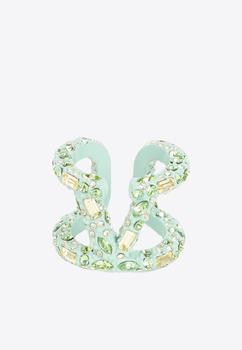 商品Valentino | Crystal Embellished VLogo Ring,商家Thahab,价格¥3402图片