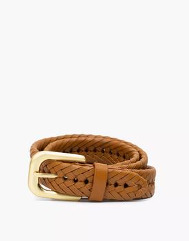 Madewell | Sancia Braided Leather Elipsy Belt商品图片,