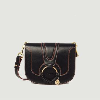 推荐Leather bag with contrasting piping Hana Black See by Chloé商品