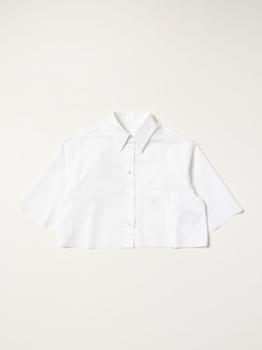 马吉拉海淘, MAISON MARGIELA | Mm6 Maison Margiela cropped cotton shirt商品图片 3折起×额外8.5折, 额外八五折