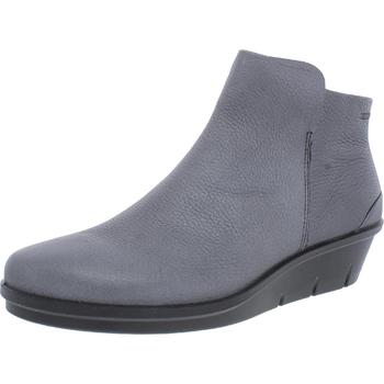 推荐ECCO Womens Leather Ankle Wedge Boots商品