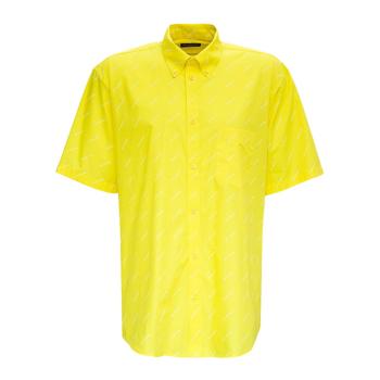 推荐BALENCIAGA 男士黄色棉质衬衫 534332-TBL96-7201商品