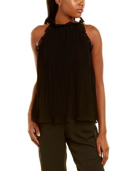 Vince Camuto经典款, Vince Camuto | Vince Camuto Sleeveless Pleated Halter Top商品图片 2.9折
