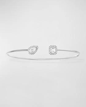 Messika | My Twin 18K White Gold Thin Bangle Bracelet,商家Neiman Marcus,价格¥30633