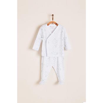 商品babycottons | Boys Premium Softest Peruvian Pima Cotton Farm Footed Pajama In Blue for Infants,商家Macy's,价格¥322图片