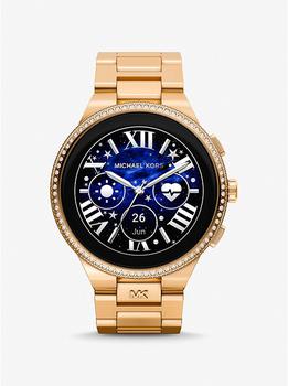 商品Gen 6 Camille Pavé Gold-Tone Smartwatch图片