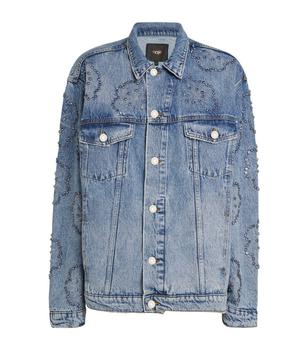 maje外套, Maje | Crystal-Embellished Denim Jacket商品图片 