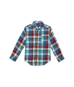 Tommy Hilfiger | Multi Plaid Long Sleeve Button-Down Shirt (Big Kids) 