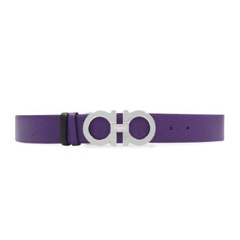 推荐SALVATORE FERRAGAMO 男女同款紫色双面扣环腰带 23-A564-0584149【包装随机，部分无包装盒】商品
