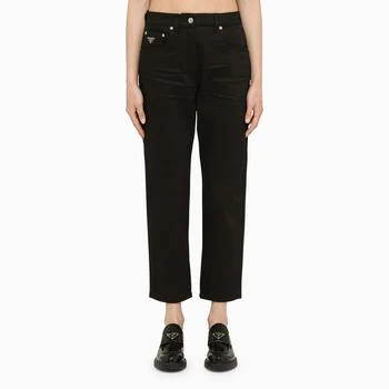 推荐Black cotton cropped jeans商品