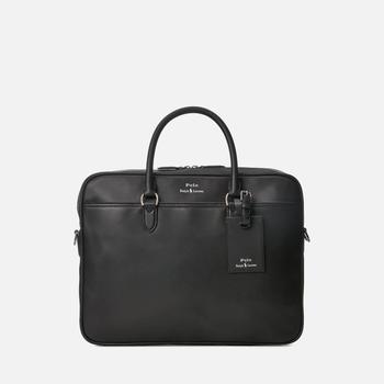 推荐Polo Ralph Lauren Men's Smooth Leather Commuter Business Case - Black商品