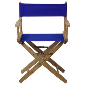 American Trails | Extra-Wide Premium 18"  Directors Chair Natural Frame W/Royal Blue Color Cover,商家Premium Outlets,价格¥816