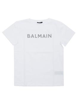 Balmain | Balmain Kids Logo Printed Crewneck T-Shirt商品图片,7.6折