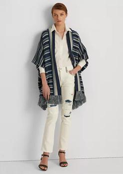 拉夫劳伦毛衣怎么样, Ralph Lauren | Striped Cotton Fringe-Trim Cardigan商品图片 3折