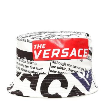 商品Versace | VERSACE 范思哲 女士士白色印花图案水桶帽渔夫帽 ICAP004-IT03181-I778,商家Beyond Chinalux,价格¥1046图片