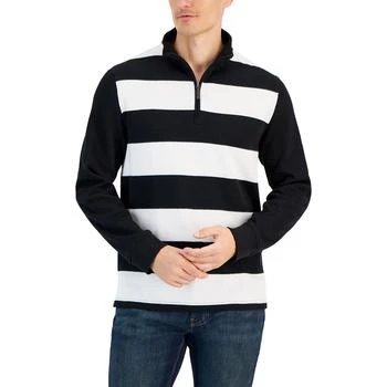 Club Room | Men's Ribbed Vintage Stripe Shirt, Created for Macy's 3.8折, 独家减免邮费