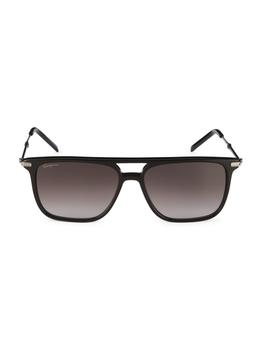 女士菲拉格慕墨镜, Salvatore Ferragamo | 52MM Flat-Top Square Sunglasses商品图片 2.7折