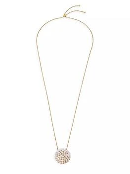 Majorica | Allegra Faux-Pearl & Goldplated Steel Pendant Necklace,商家Saks Fifth Avenue,价格¥1864