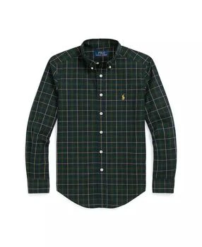 Ralph Lauren | Big Boys Gingham Cotton Poplin Shirt,商家Macy's,价格¥285