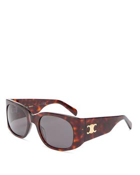 celine triomphe, Celine | Women's Triomphe Square Sunglasses, 54mm商品图片 额外9折, 额外九折