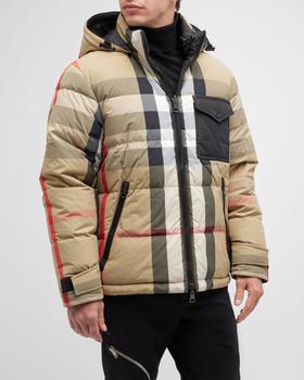 Burberry | Men's Rutland Reversible Check Puffer Jacket商品图片,