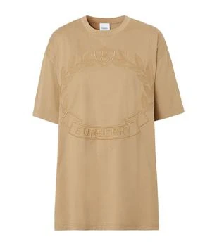 推荐Oversized Embroidered Oak Leaf T-Shirt商品