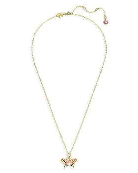 Swarovski | Idyllia Color Pavé Butterfly Pendant Necklace in Gold Tone, 16.5",商家Bloomingdale's,价格¥1095