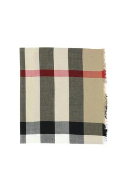 Burberry | Check Cashmere Silk Scarf Scarves Beige,商家Wanan Luxury,价格¥4060