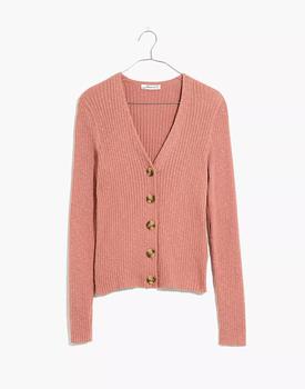 Madewell | Shrunken Ribbed Cardigan Sweater商品图片,7.1折×额外7折, 额外七折