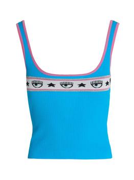 product Chiara Ferragni Logo Intarsia Cropped Top - M image