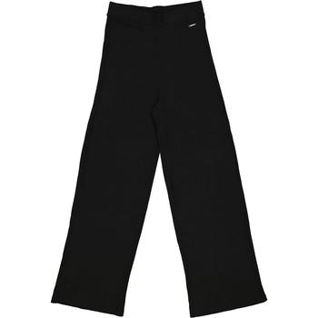 推荐Fila Ladies Black Dasha Ribbed Wide Trousers, Size Medium商品