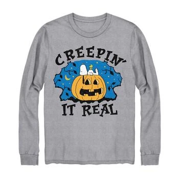 Hybrid | Hybrid Men's Creepin It Real Cookie Monster Halloween Long Sleeve T-shirt,商家Macy's,价格¥261