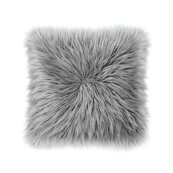 Sheepskin Faux-Fur Decorative Pillow, 22" x 22",价格$17.49