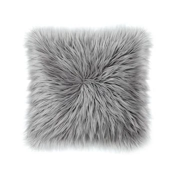 Juicy Couture | Sheepskin Faux-Fur Decorative Pillow, 22" x 22",商家Macy's,价格¥225