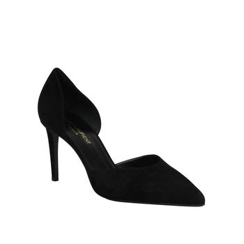 ysl高跟鞋价格, Yves Saint Laurent | Saint Laurent Women's High Heel Black Suede Leather Shoes 404596 1000 (39 EU / 9 US)商品图片 7.2折