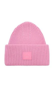 推荐Acne Studios - Pansy N Face Appliquéd Wool Beanie - Pink - OS - Moda Operandi商品