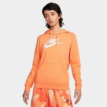 推荐Women's Nike Sportswear Logo Club Fleece Pullover Hoodie商品