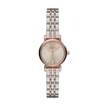 推荐EMPORIO ARMANI 女士银色玫瑰金色两针两色不锈钢手表 AR1841商品