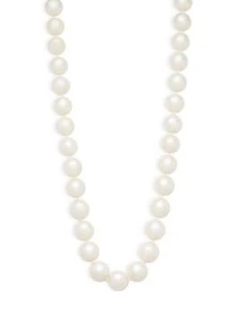 推荐14K Yellow Gold & 11-12MM White Round Cultured Pearl Necklace商品