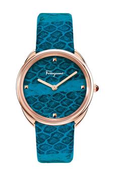 菲拉格慕手表, Salvatore Ferragamo | Women's Cuir Leather Strap Watch, 34mm商品图片 5折
