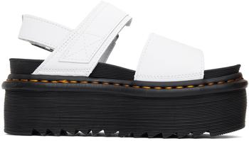 推荐White Voss Quad Strap Platform Sandals商品