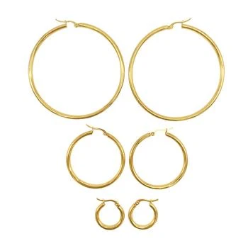 ADORNIA | Adornia Hoop Earring Set gold,商家Premium Outlets,价格¥214